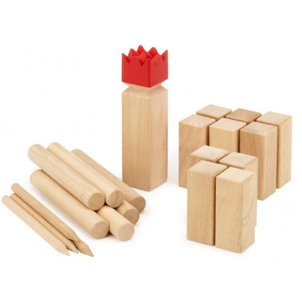 Outdoor Lawn Kubb Game Set
