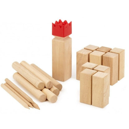 Outdoor Lawn Kubb Game Set