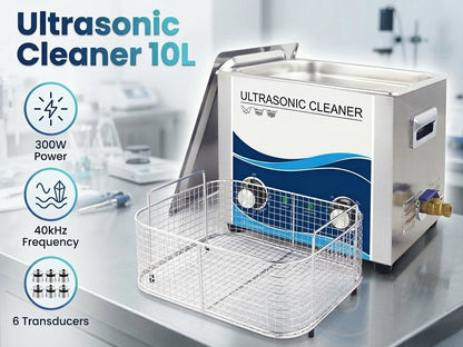 Ultrasonic Cleaner 10L Heated Ultrasonic