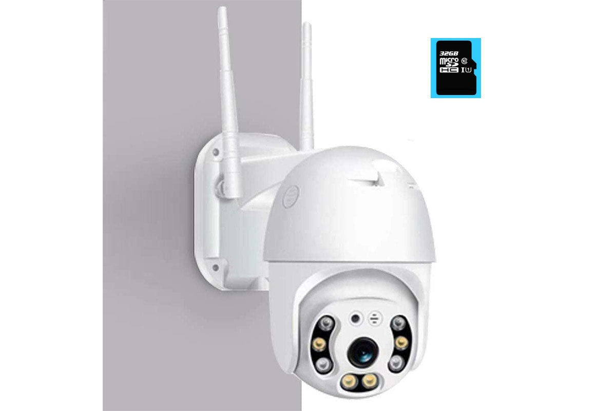 Wireless Security Camera with Indoor/Outdoor Night Vision