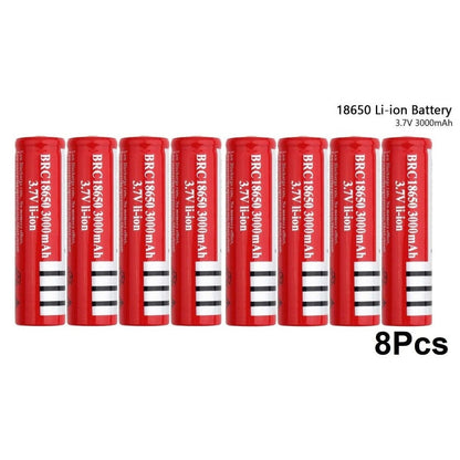 18650 Rechargeable Battery - 8PCS
