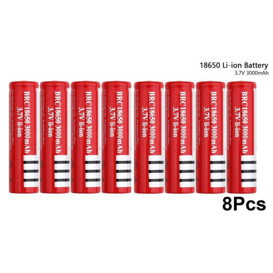 18650 Rechargeable Battery - 8PCS