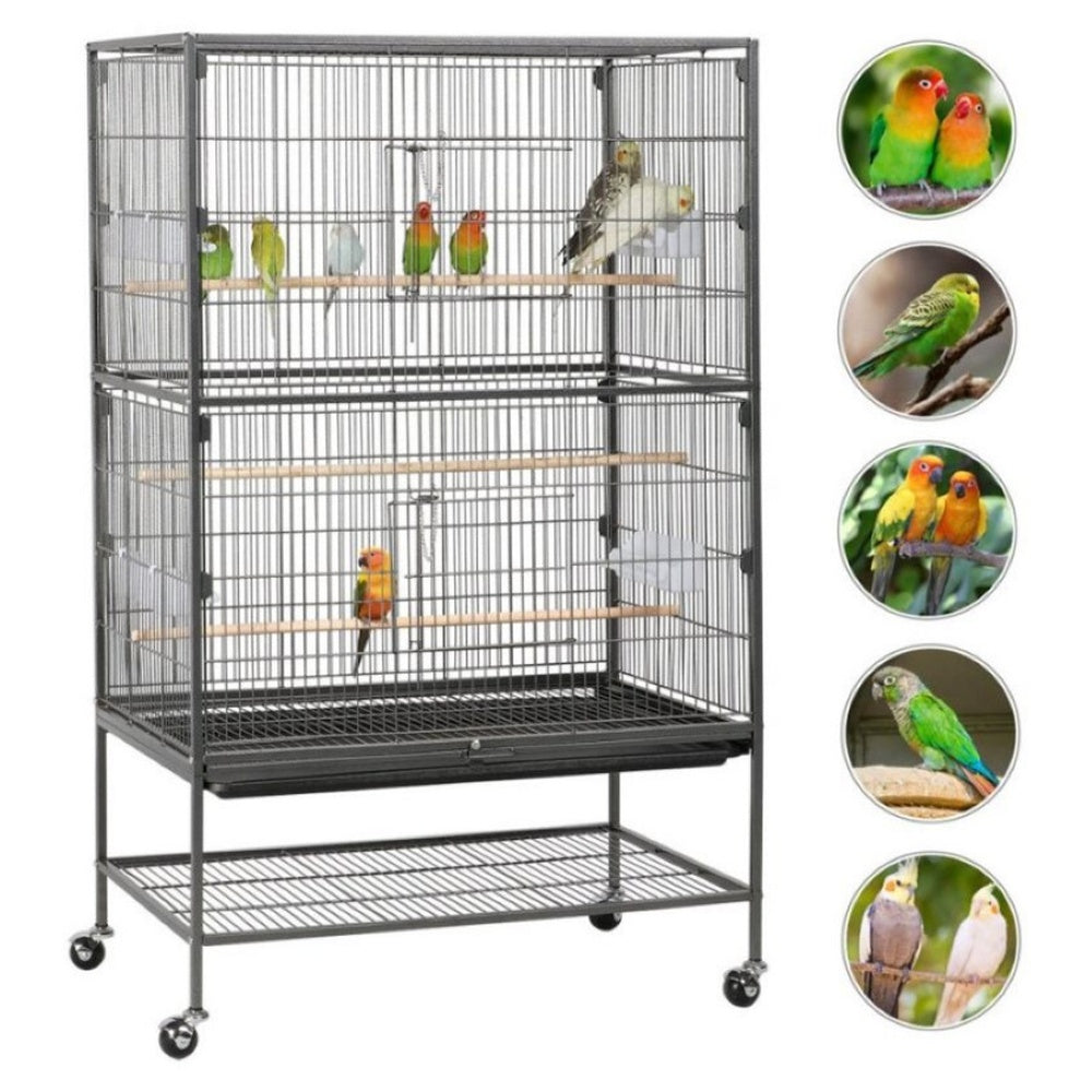 Bird Cage Parrot Aviary Perch Carrier