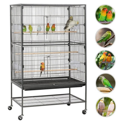 Bird Cage Parrot Aviary Perch Carrier