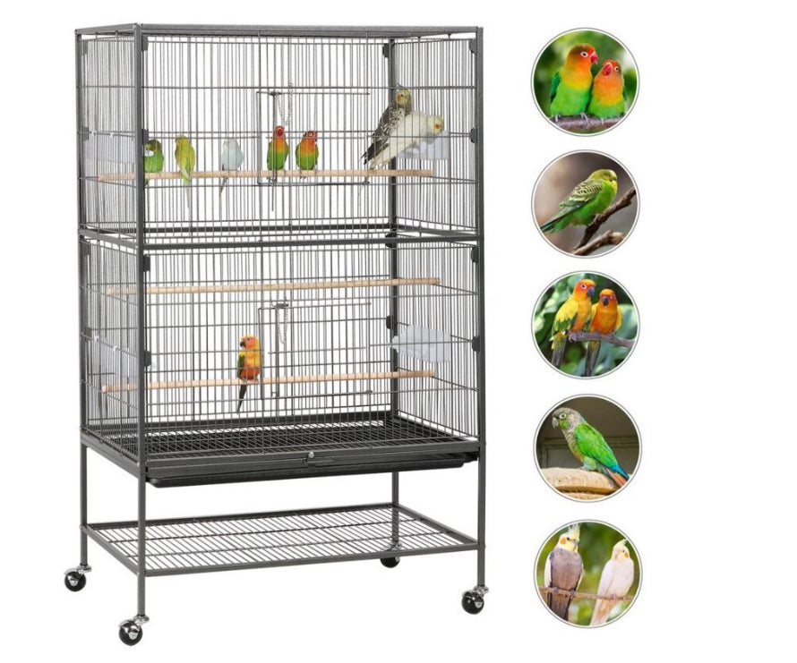 Bird Cage Parrot Aviary Perch Carrier