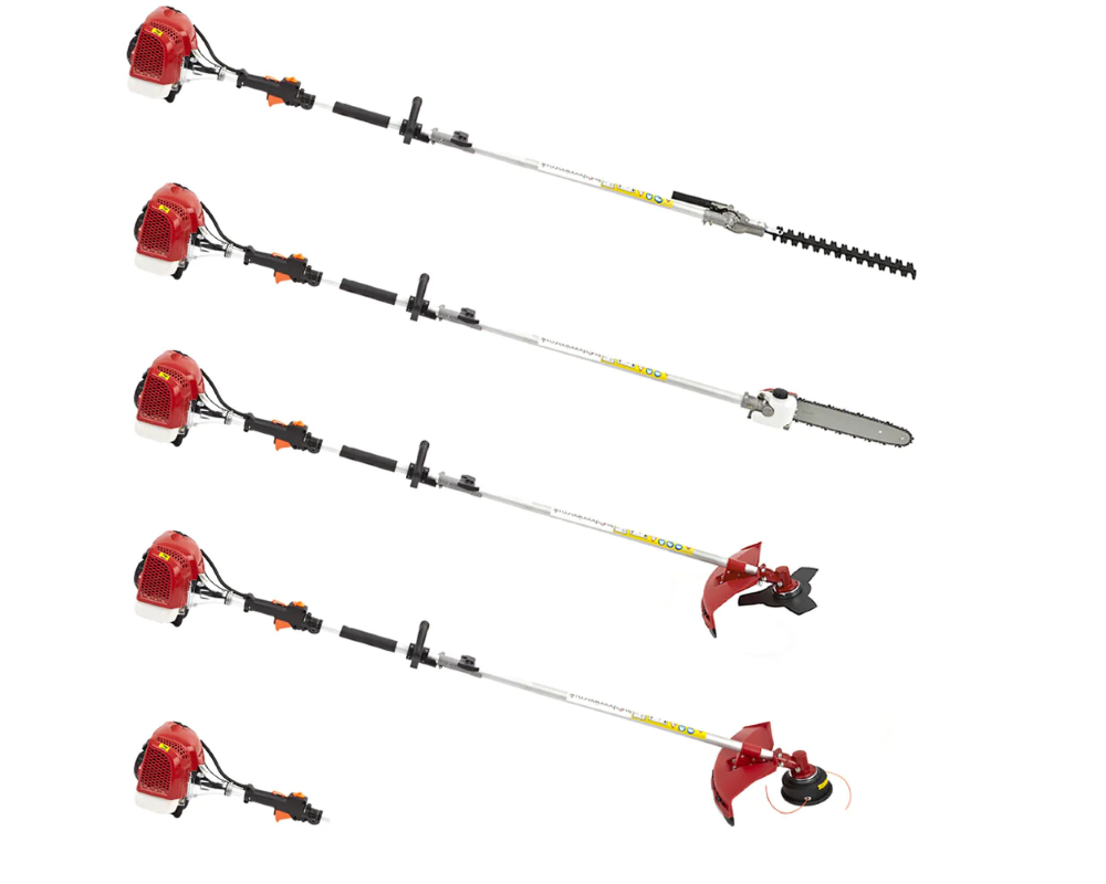 62CC Brush Weed Cutter Saw Hedge Trimmer 4 In 1