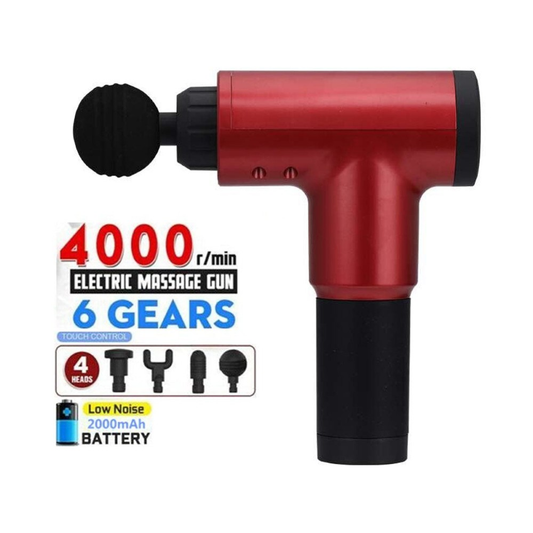 MASSAGE GUN with 4 Massage Heads