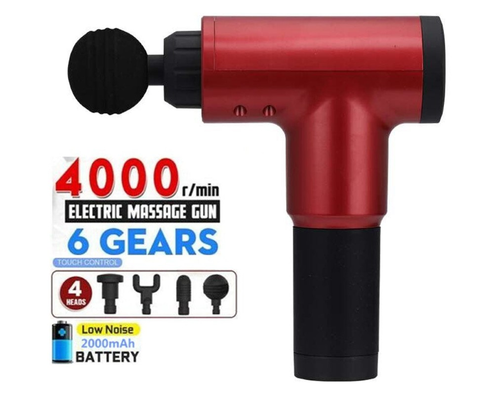 MASSAGE GUN with 4 Massage Heads