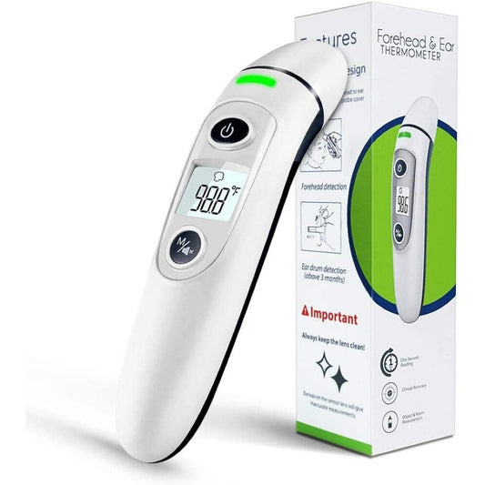 Non-Contact Forehead and Ear Thermometer, Digital Infrared Thermometer