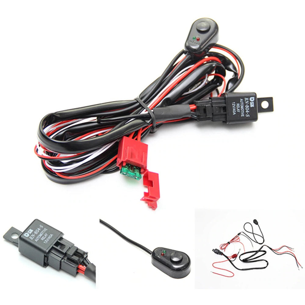 LED Light Bar Wiring Harness 12V 40A