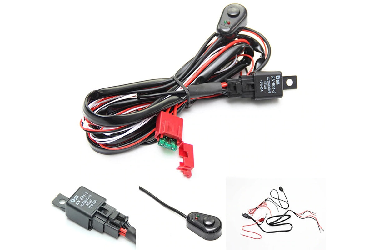 LED Light Bar Wiring Harness 12V 40A