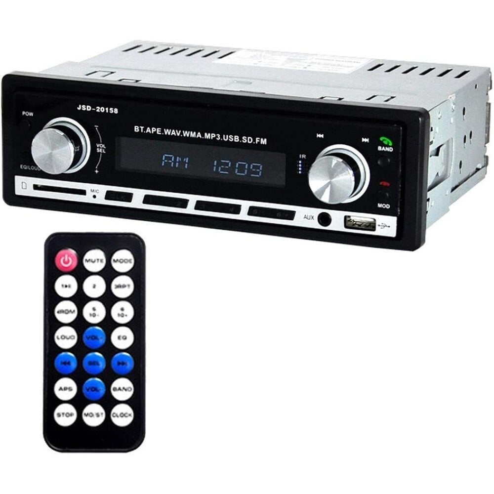 12V Car Stereo JSD-20158 12V Bluetooth Car Stereo FM Radio MP3 Audio Player