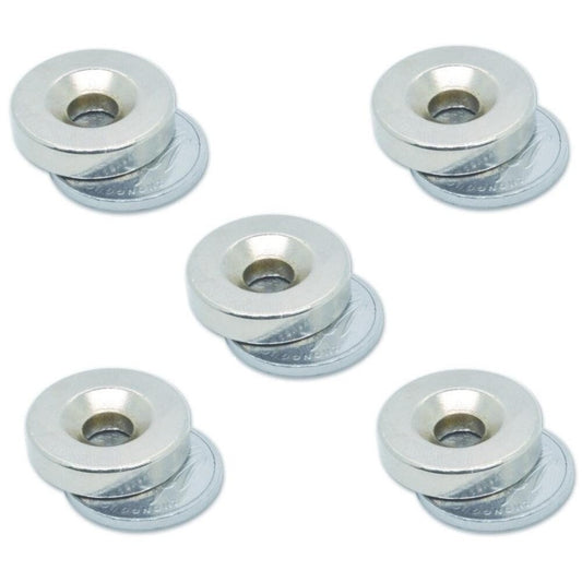 Neodymium Magnets 20mmx 5mm Hole 6mm 5PCS