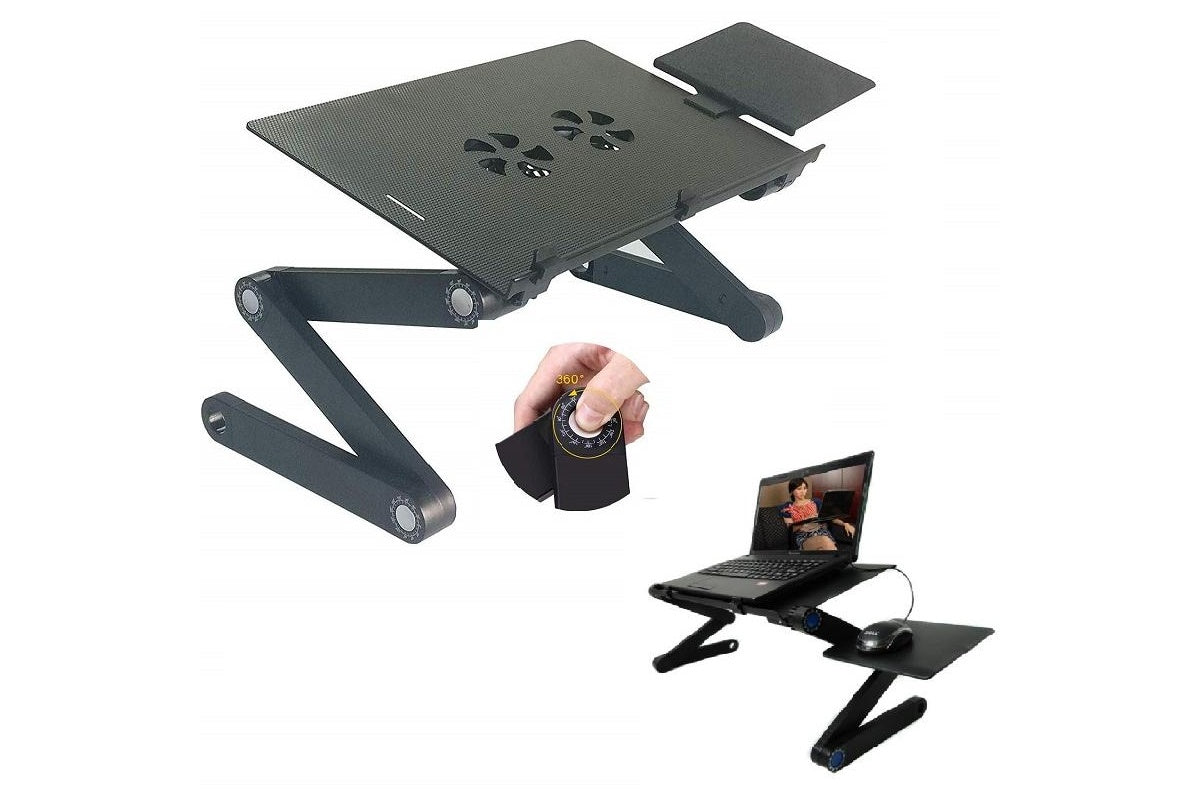 Adjustable Laptop Stand with Mouse Pad