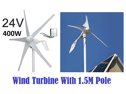 Wind Turbine with Turbine pole 1.5M