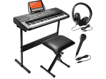 Electronic Piano Keyboard Piano with Stand Headphone and Stool