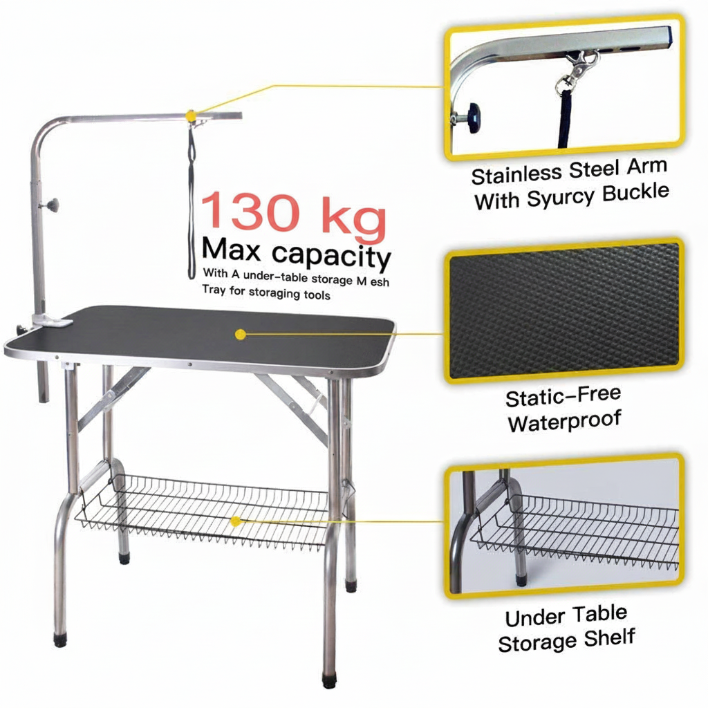 Pet Grooming Table 110CM Foldable