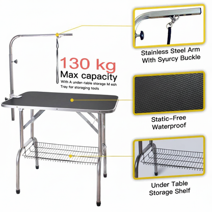 Pet Grooming Table 110CM Foldable
