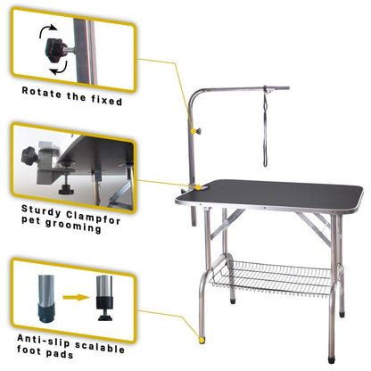 Pet Grooming Table 110CM Foldable