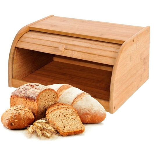 Bamboo Bread Bin Storage Box