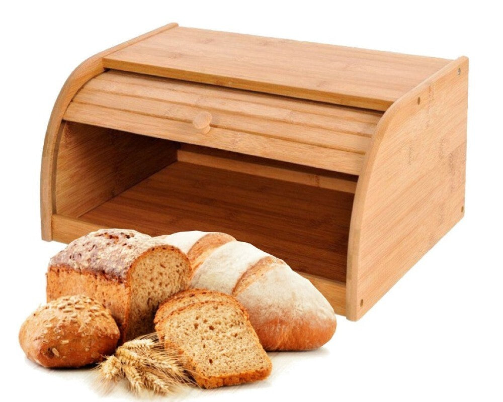 Bamboo Bread Bin Storage Box