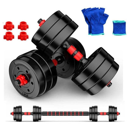 20KG Dumbbells Barbell Weight Set Adjustable