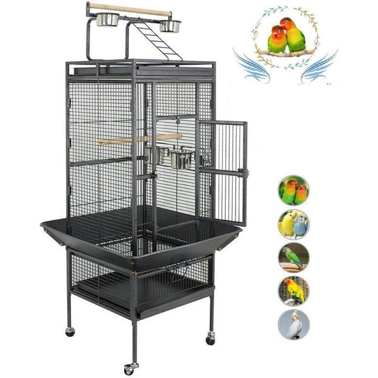 Bird Cage Parrot Aviary Perch Carrier