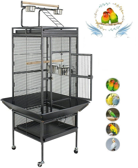 Bird Cage Parrot Aviary Perch Carrier