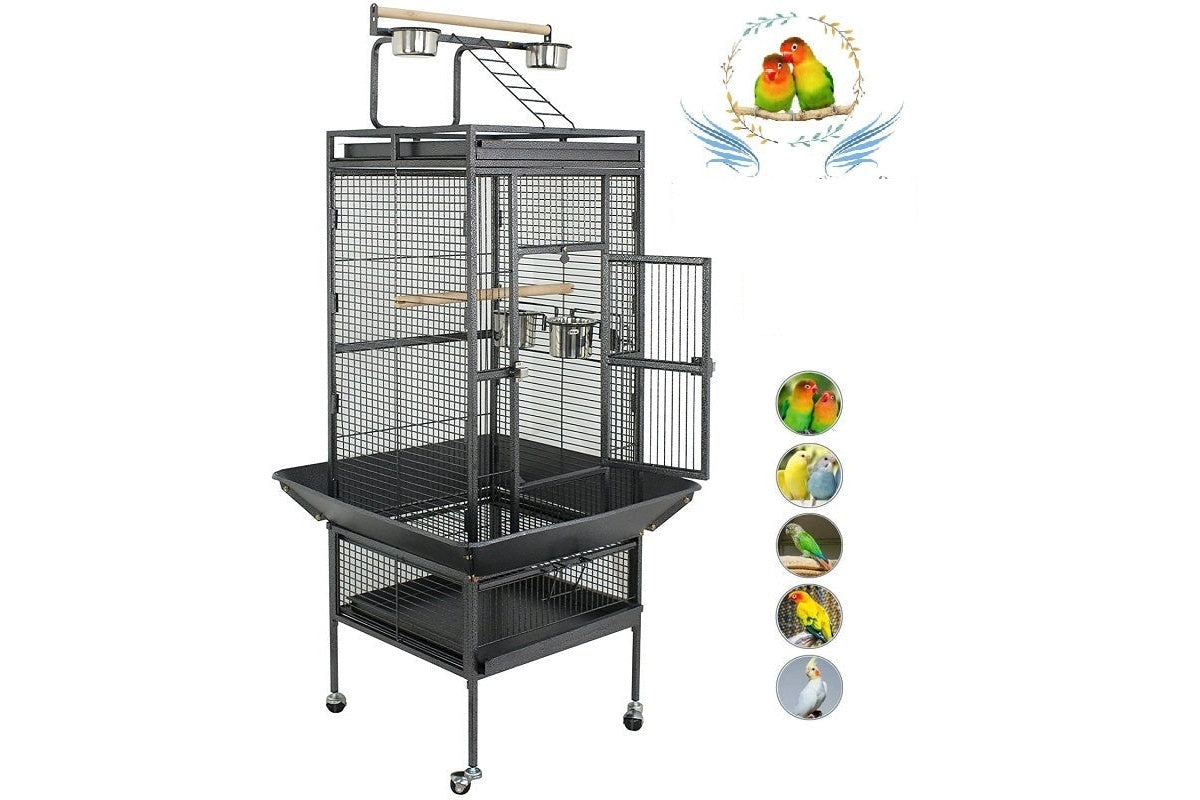 Bird Cage Parrot Aviary Perch Carrier