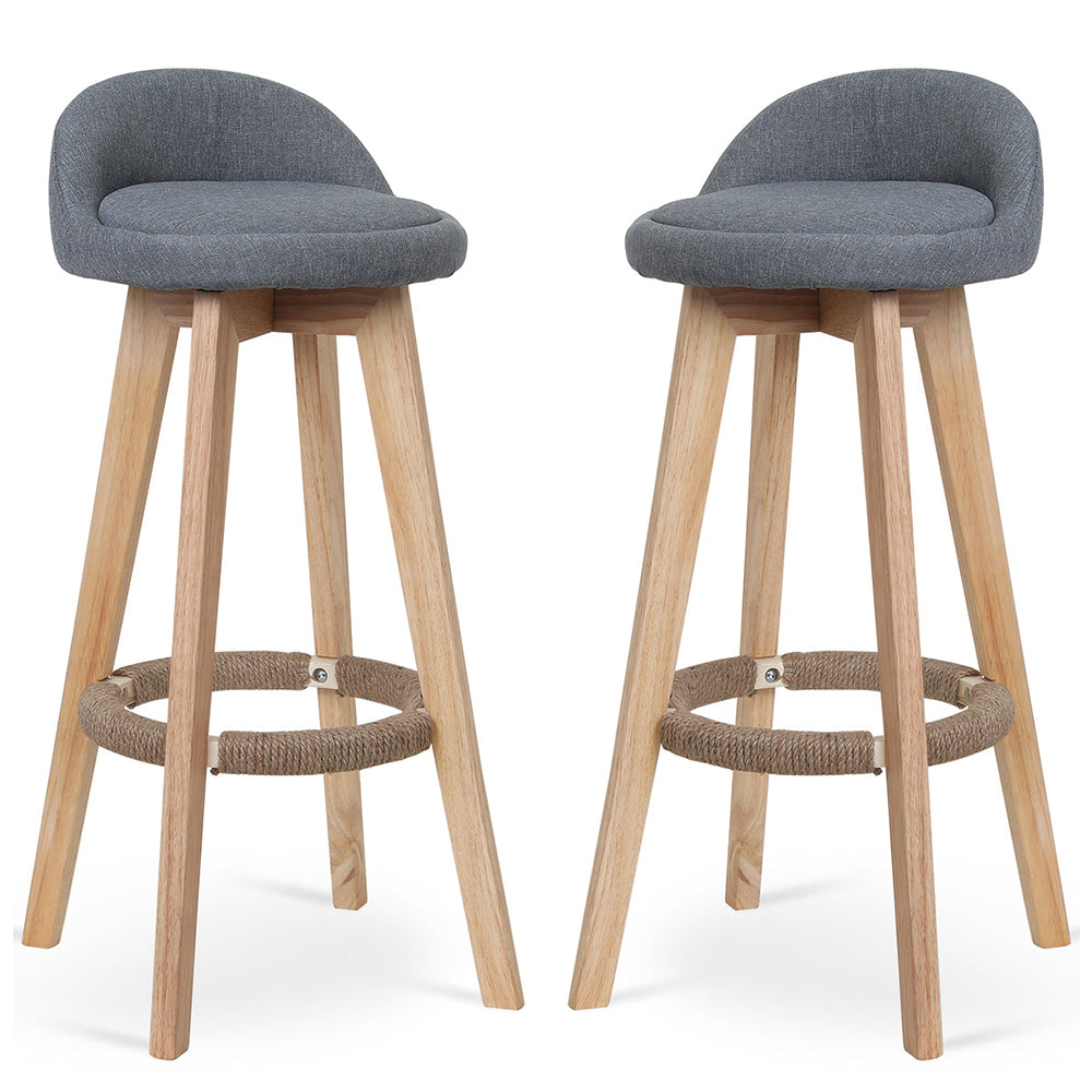 Bar Stools Chair 360 Degree Swivel gray