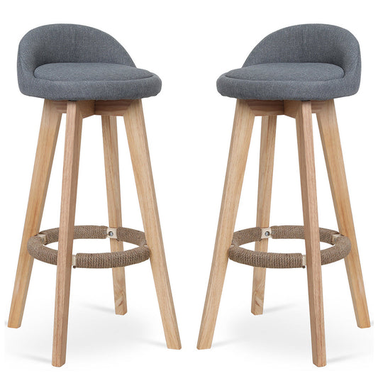 Bar Stools Chair 360 Degree Swivel gray