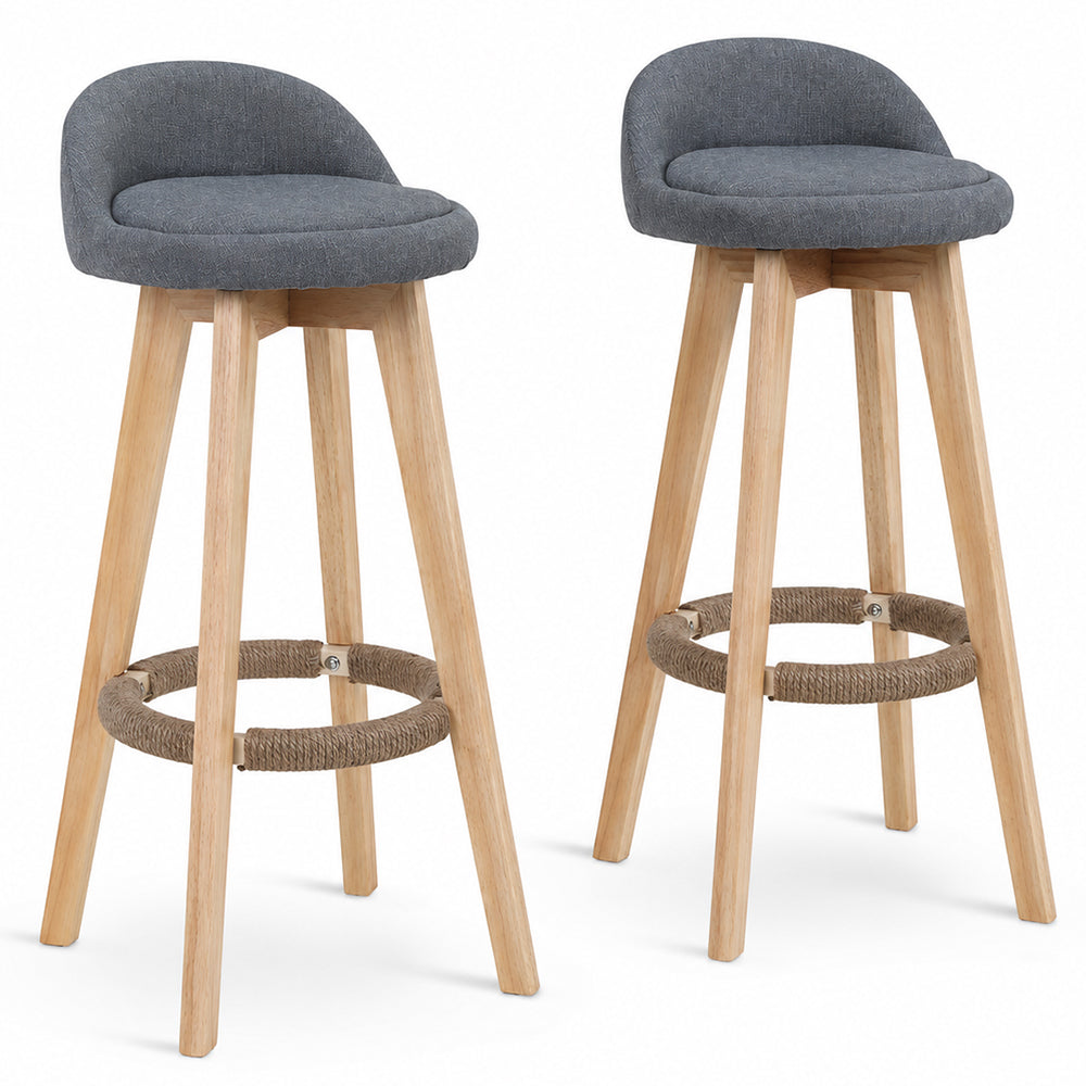 Bar Stools Chair 360 Degree Swivel gray
