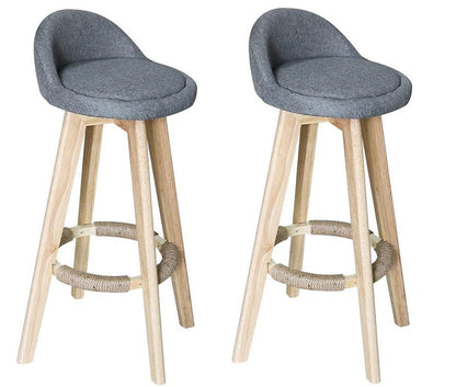 Bar Stools Chair 360 Degree Swivel gray