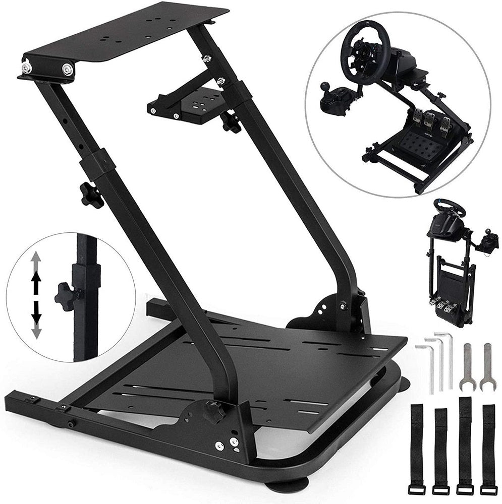 Gaming Racing Simulator Wheel Stand - Black