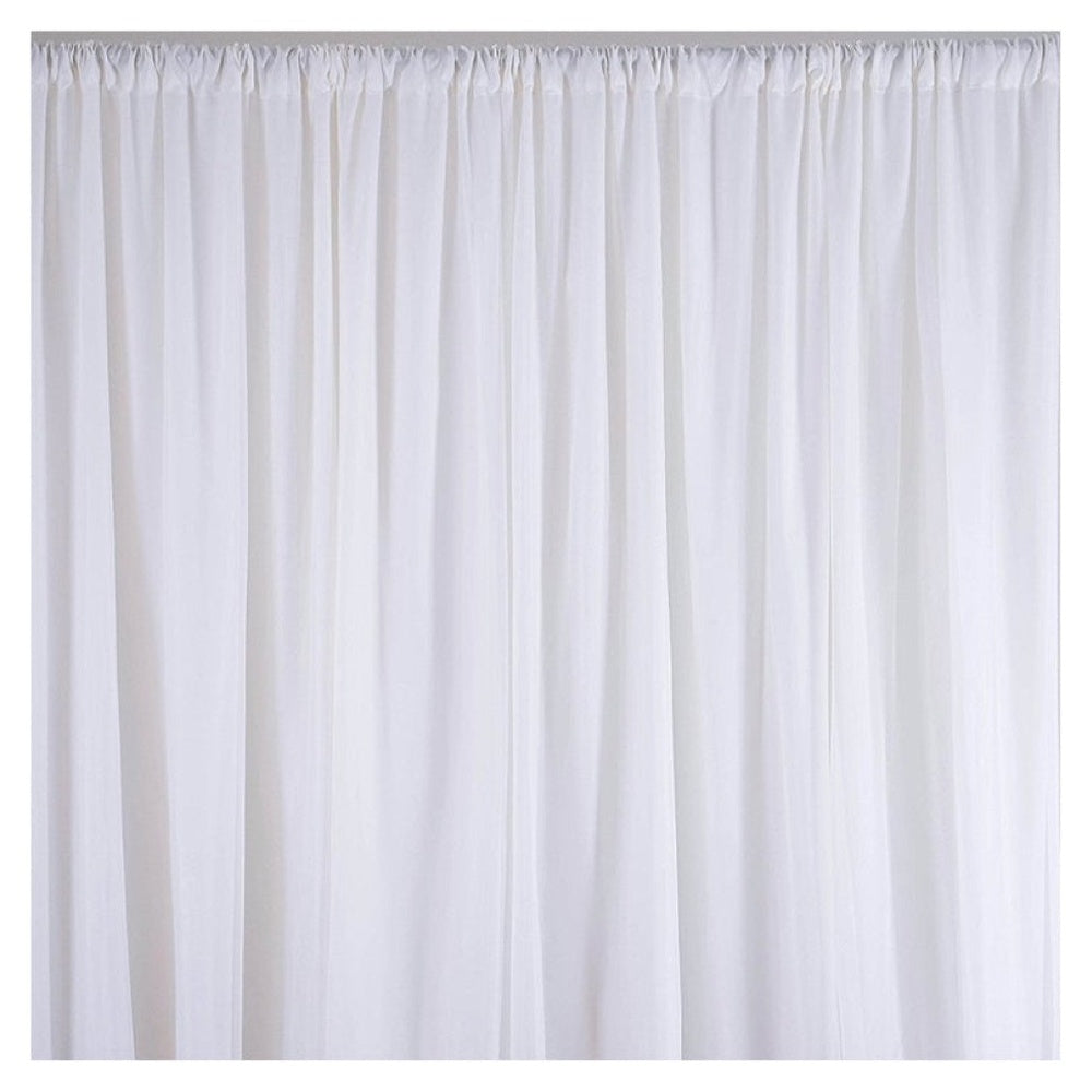 White Wedding Backdrop Curtain