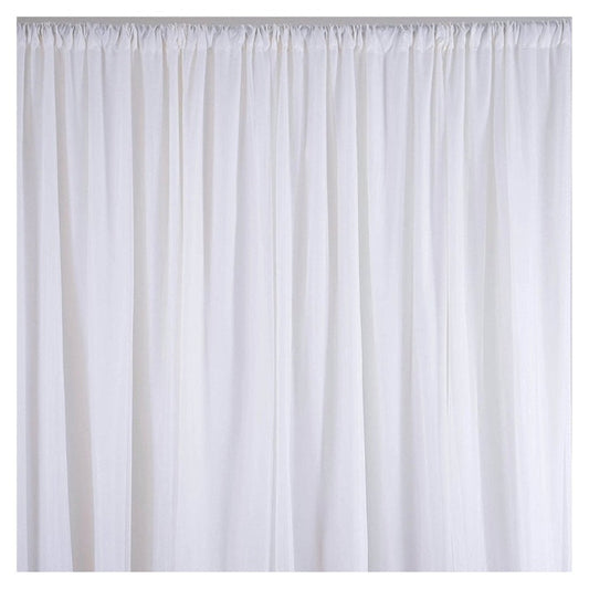 White Wedding Backdrop Curtain