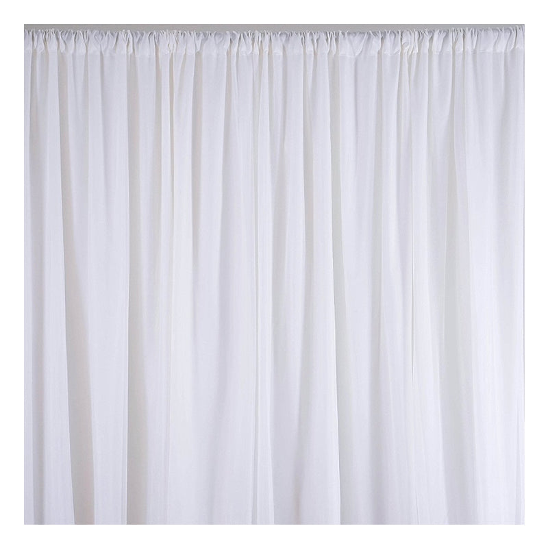 White Wedding Backdrop Curtain
