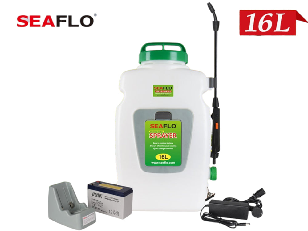 Back Pack Sprayer Seaflo 16 Litre Rechargeable Weed Sprayer