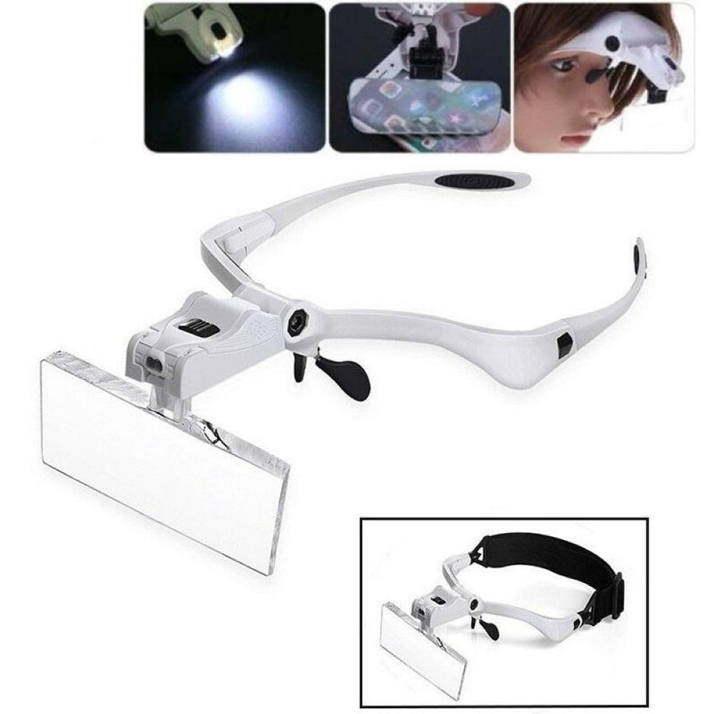 Head Mount Magnifier with LED lamp