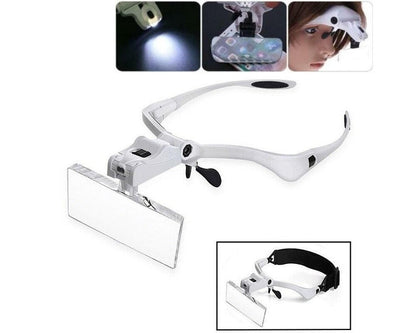 Head Mount Magnifier with LED lamp
