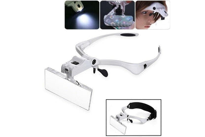 Head Mount Magnifier with LED lamp