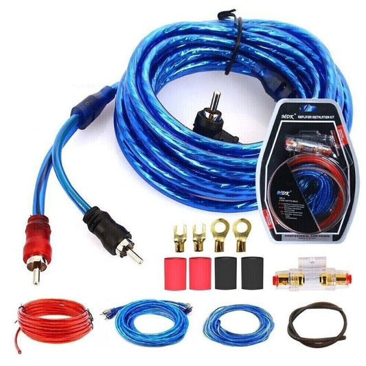 1500W Car Audio Subwoofer Car AMP Wiring Kit Cable Fuse Holder Wire Cable
