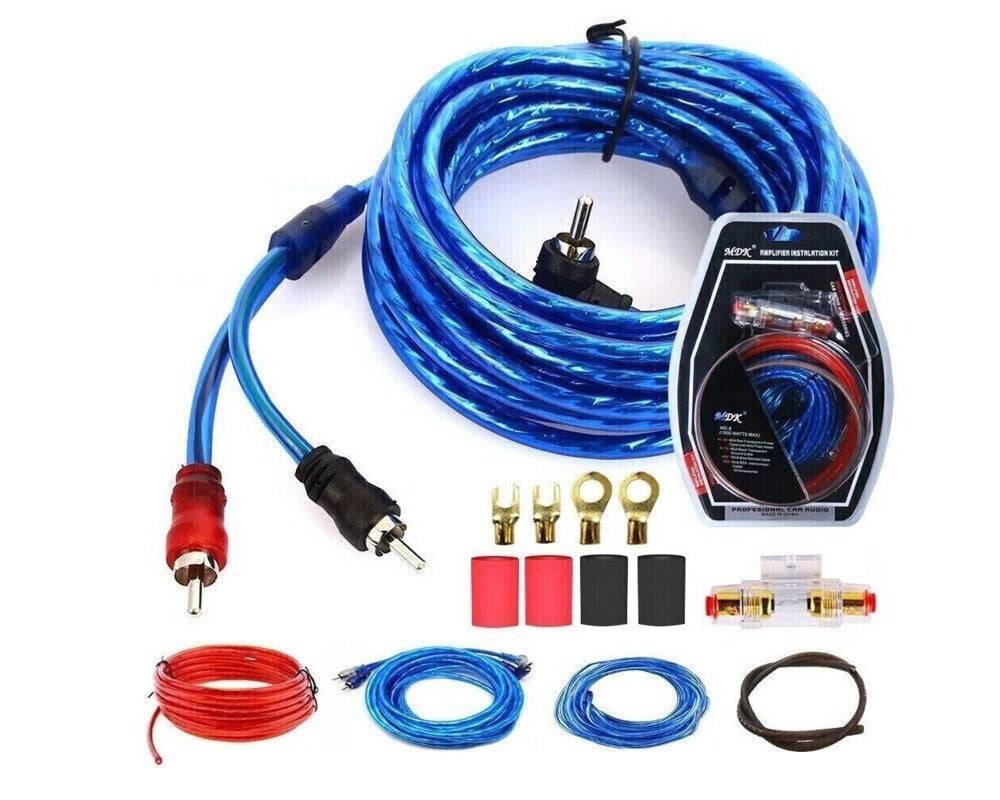1500W Car Audio Subwoofer Car AMP Wiring Kit Cable Fuse Holder Wire Cable