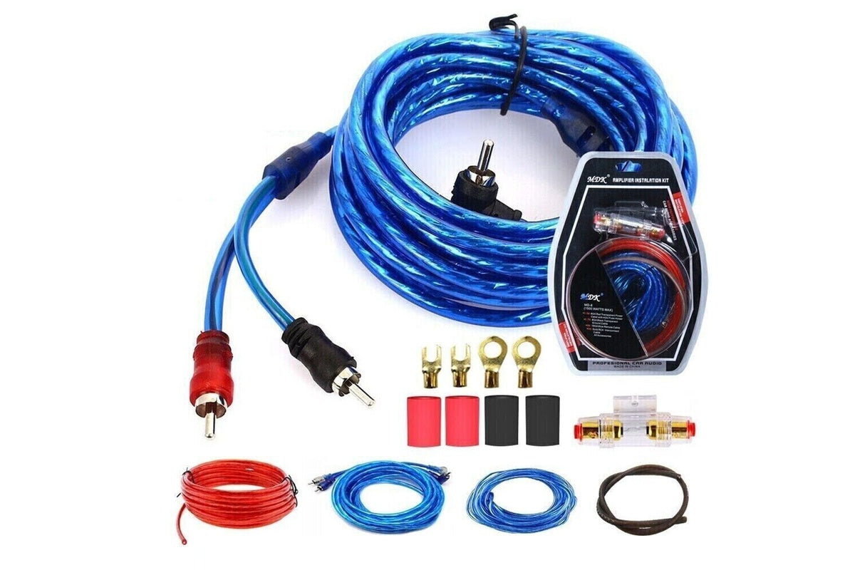 1500W Car Audio Subwoofer Car AMP Wiring Kit Cable Fuse Holder Wire Cable