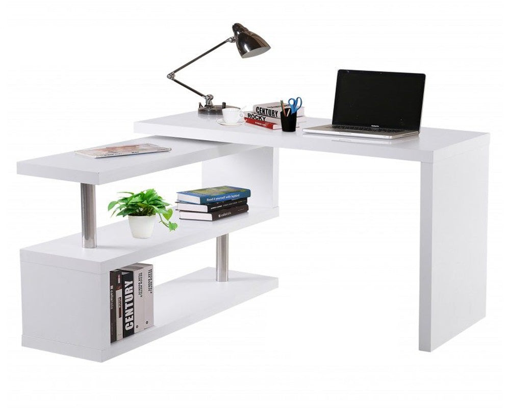 Computer Desk with Bookshelf