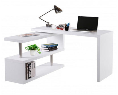 Computer Desk with Bookshelf