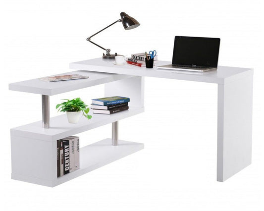 Computer Desk with Bookshelf