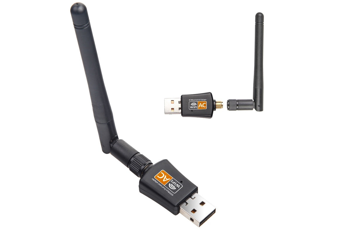 Dual Band USB WiFi Adapter Dongle Wireless Network Laptop Antenna 2.4G 5G