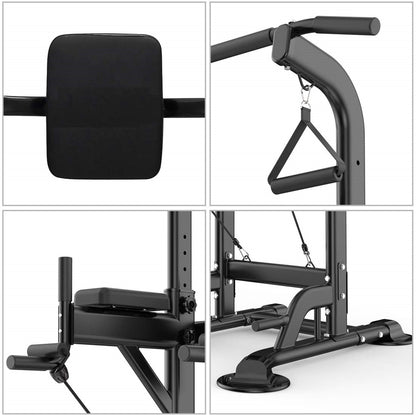 Adjustable Chin Up Pull Up Power Tower Station Workout