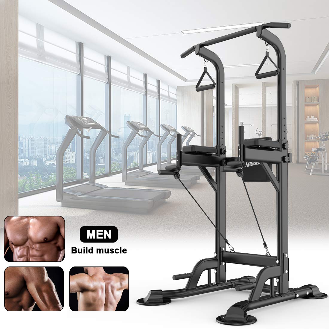 Adjustable Chin Up Pull Up Power Tower Station Workout